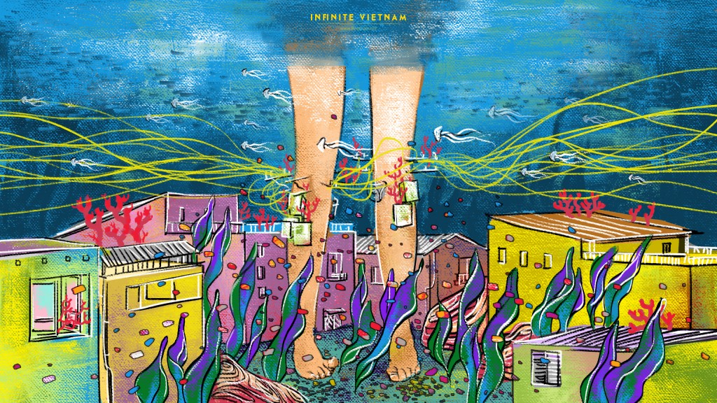 Cột của Phương Nguyễn vươn thẳng trời cao