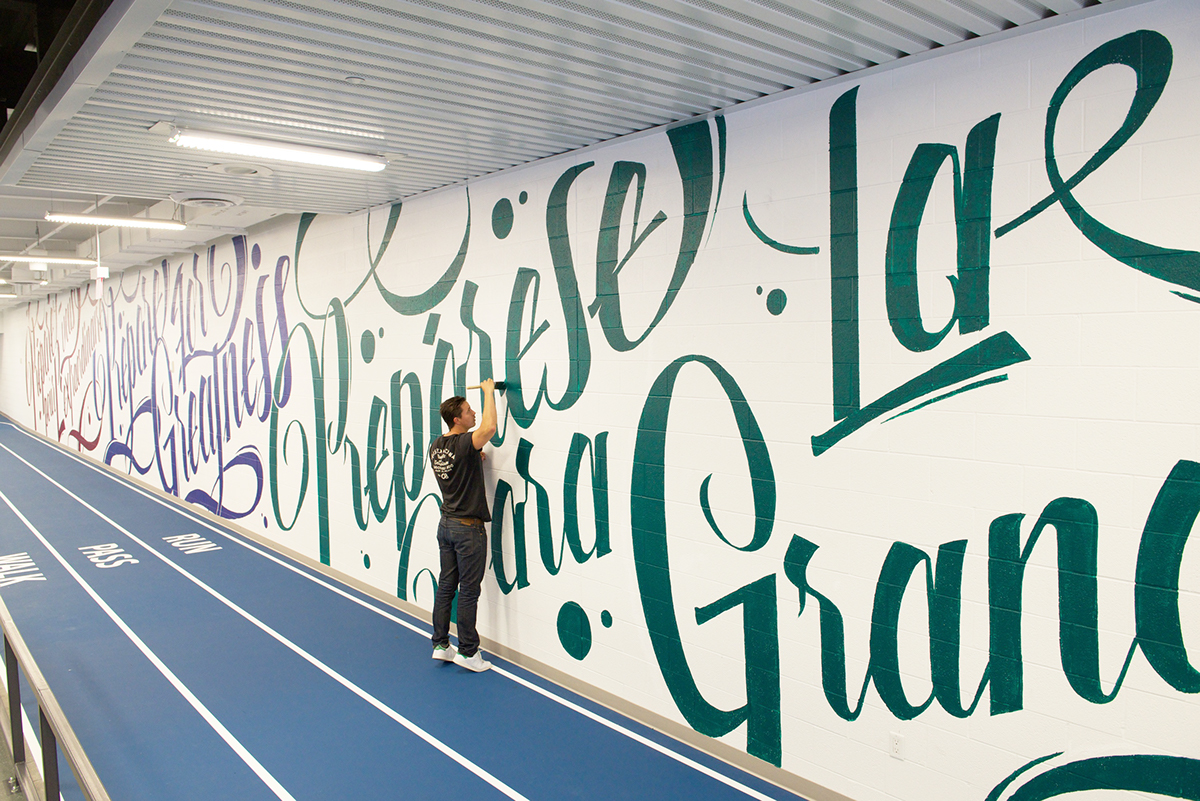 130ft PanAm Games Mural by Ben Johnston