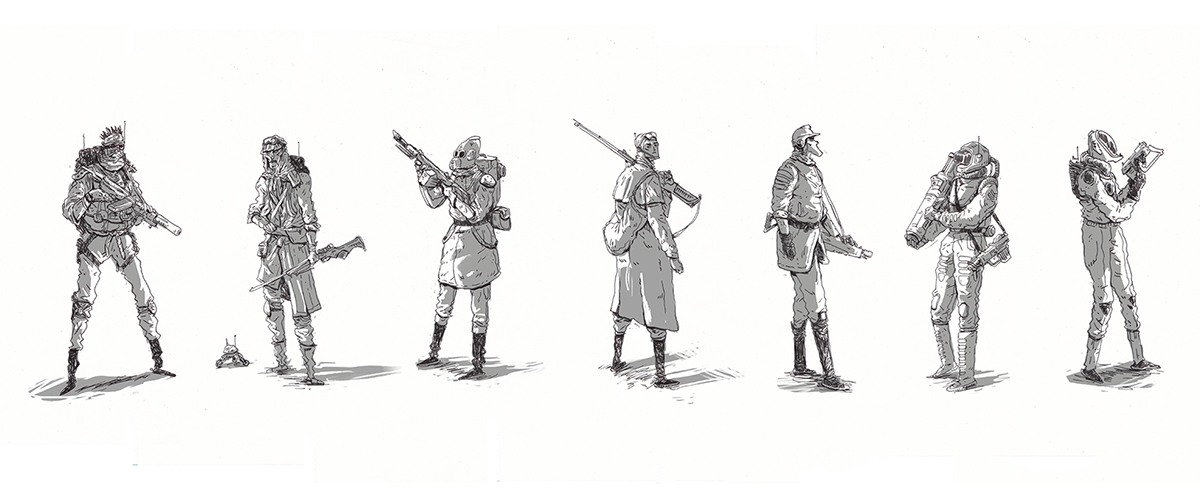 Character Design Shuffle #3 by ben bauchau