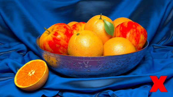 Một ví dụ của việc quá lạm dụng saturation