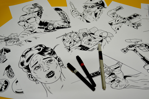 LE MONDE x Editorial Illustrations by Freak City