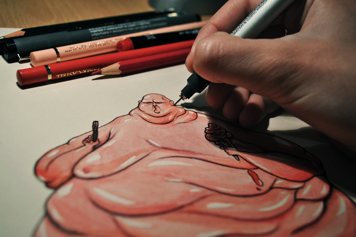 A collection of random drawings 2014 by Maria Tiurina