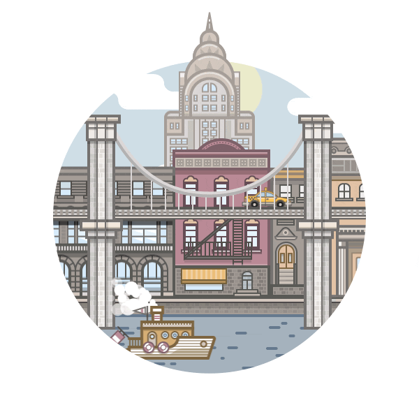 Circled Cities by Fabricio Rosa Marques