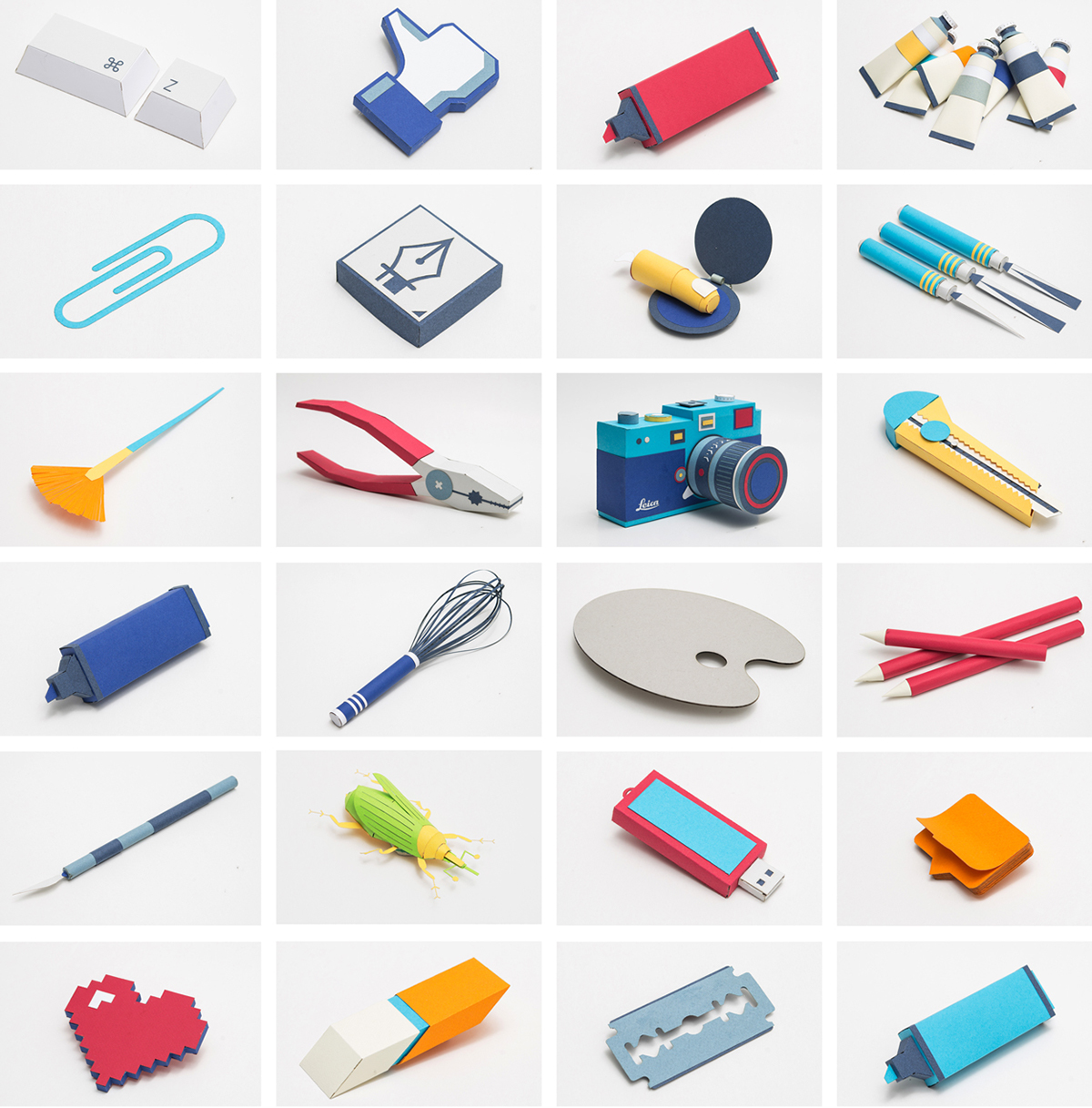 Paper sculpture - Promotional posters by ANDRES CALDERON