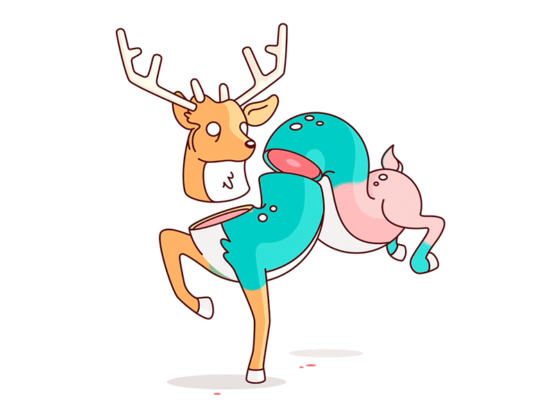 Psychedelic Deer by Burnt Toast Creative