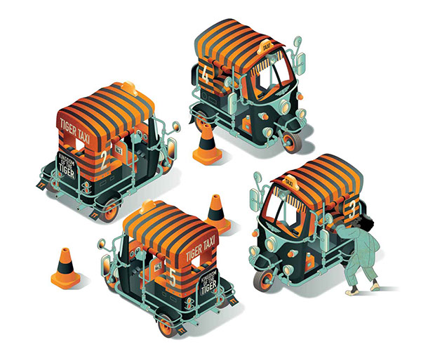 Tiger, Tiger. by Mark Oliver