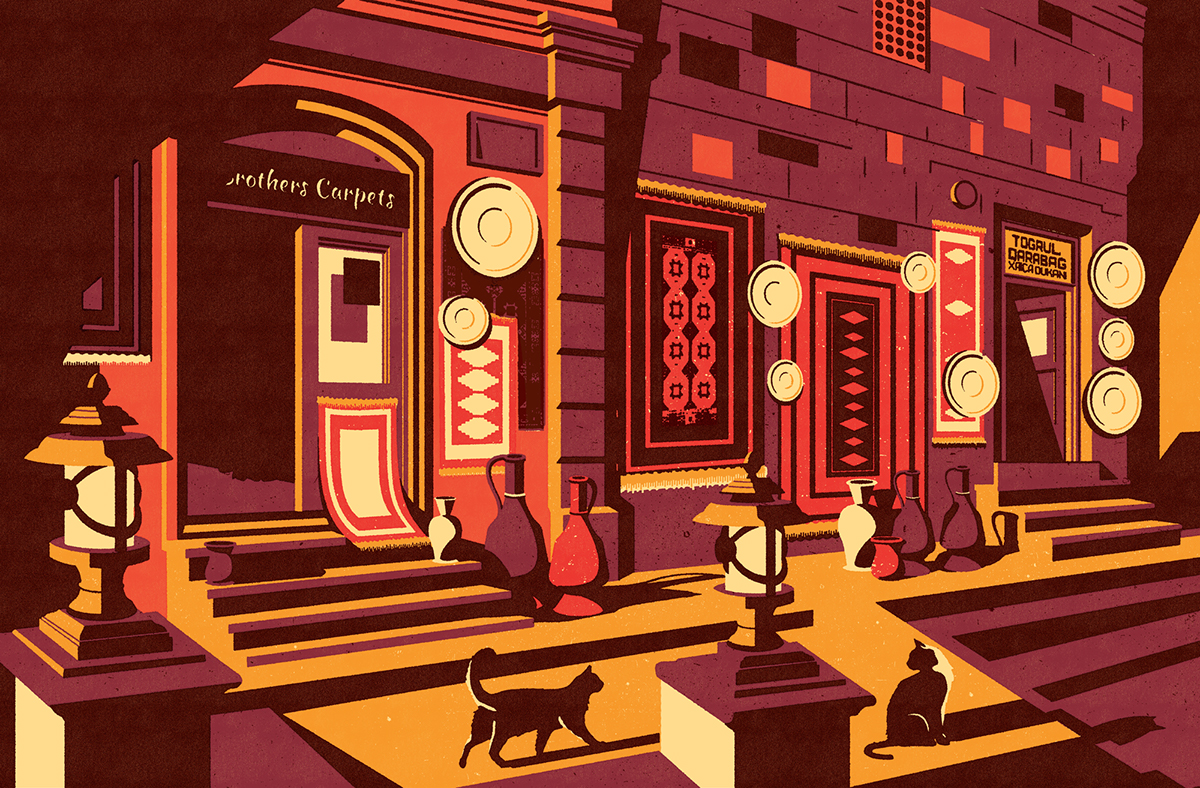 Baku magazine illustrations