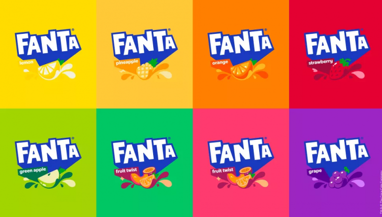 Fanta Rjb Color Code Fanta thay đổi logo mới, thống nhất bộ nhận diện thương hiệu mang bản ...