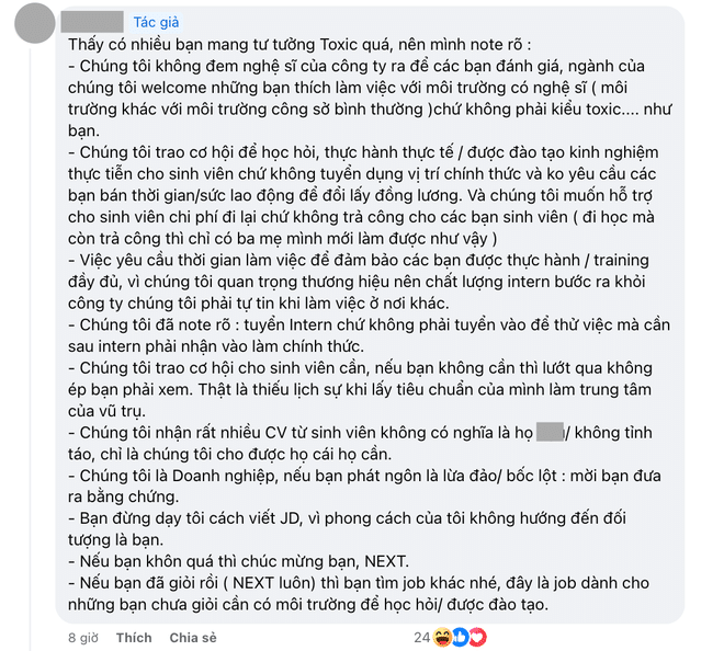 Xôn xao bài đăng tuyển thực tập sinh thiết kế cho SpaceSpeakers: Hỗ trợ 2 triệu, làm 8 tiếng/ngày và được làm việc, giao lưu với nghệ sĩ - Ảnh 3.