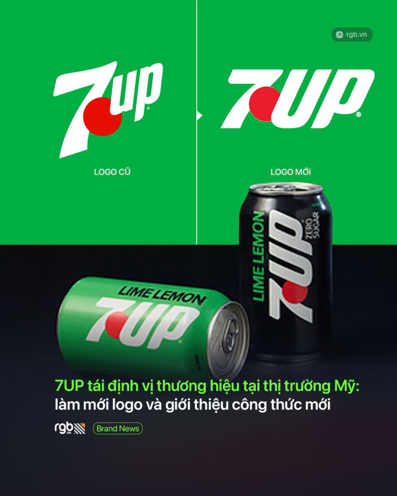 7UP tái định vị thương hiệu tại thị trường Mỹ, ra mắt logo và công thức mới