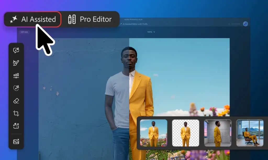 Adobe đưa “trợ lý AI” vào Photoshop với trình chỉnh sửa ảnh bằng prompt