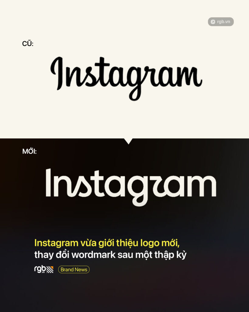 Instagram ra mắt logo chữ mới sau một thập kỷ