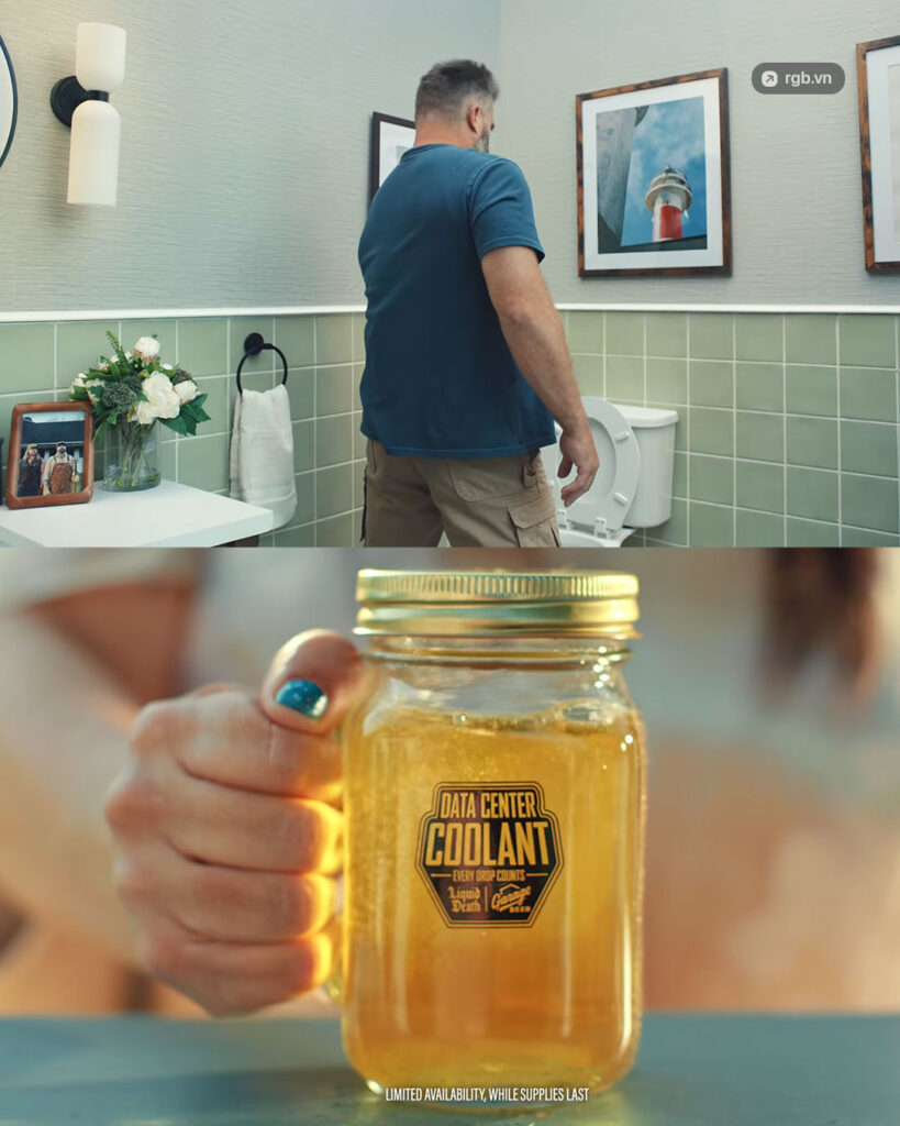 Liquid Death kêu gọi người dùng “quyên góp” nước tiểu để làm mát trung tâm dữ liệu AI - màn marketing hài hước