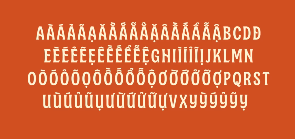 Mê Ly Display - bộ typeface tiếng Việt miễn phí do Collective Design Agency thiết kế