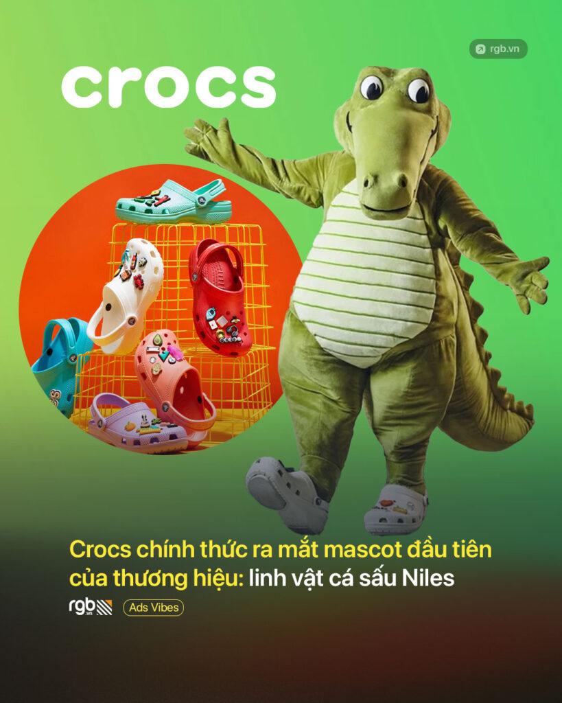 Crocs chính thức ra mắt mascot cá sấu Niles - linh vật đầu tiên của thương hiệu
