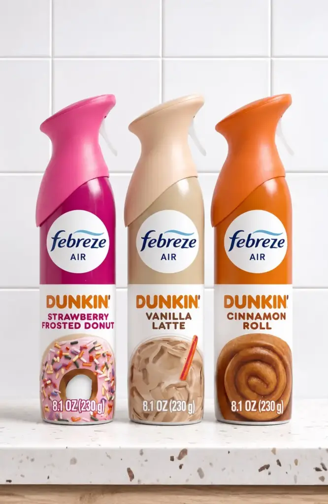 Dunkin’ hợp tác Febreze ra mắt sản phẩm xịt phòng hương bánh donut, làm căn nhà thơm như mùi tiệm cà phê