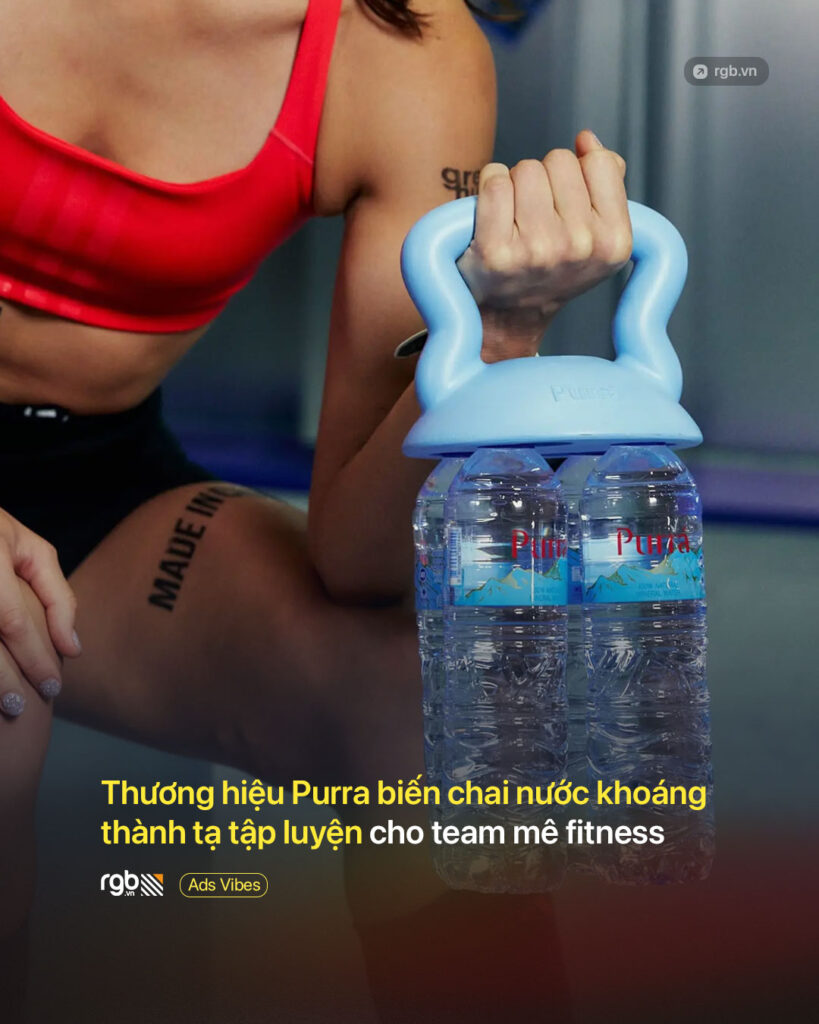 Thương hiệu Purra biến chai nước khoáng thành tạ tập luyện tại giải đấu fitness HYROX Bangkok - màn marketing viral mạng xã hội