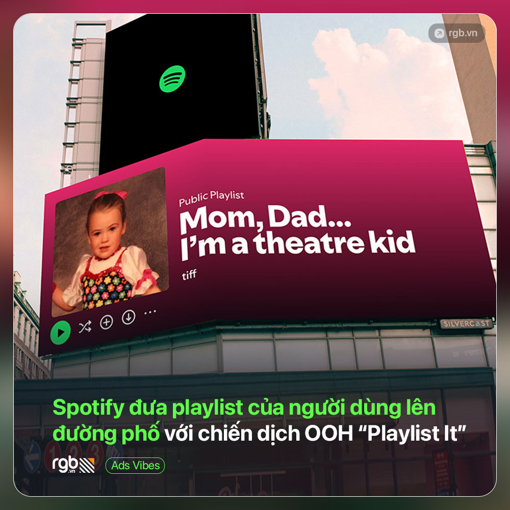 Spotify đưa playlist của người dùng lên đường phố với chiến dịch OOH “Playlist It"