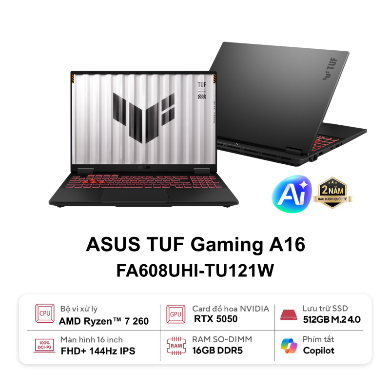 Top 4 laptop AI tốt nhất cho Motion Design và VFX - ASUS TUF Gaming A16