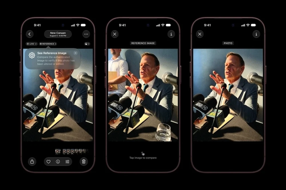Apple bổ sung cách chứng minh ảnh được chụp bằng iPhone 18 Pro, không phải do AI tạo ra