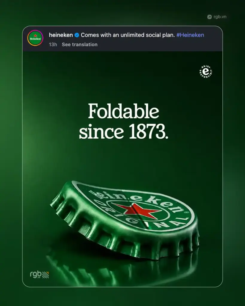 Heineken bắt trend iPhone Duo mới