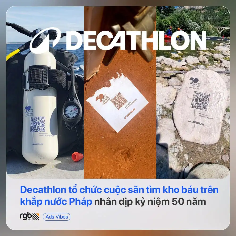 Decathlon tổ chức một cuộc săn tìm kho báu trên khắp nước Pháp nhân dịp kỷ niệm 50 năm thành lập