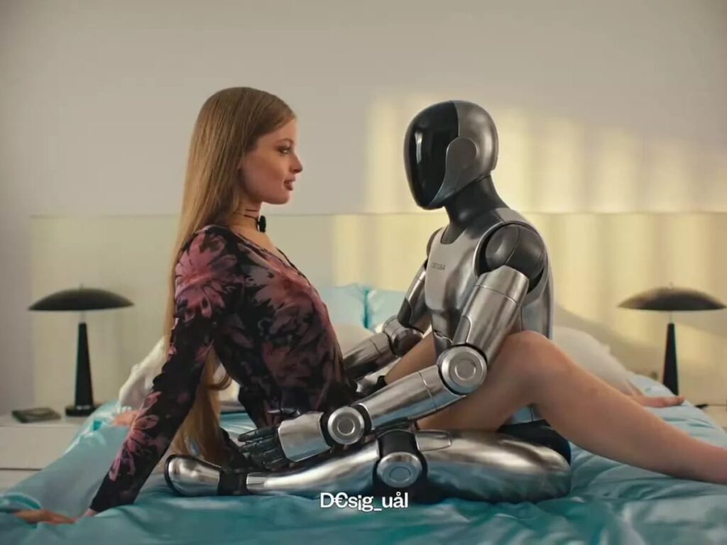Con gái Elon Musk “đá xoáy” cha mình bằng cách trêu ngươi robot giống Tesla Optimus trong quảng cáo Desigual mới