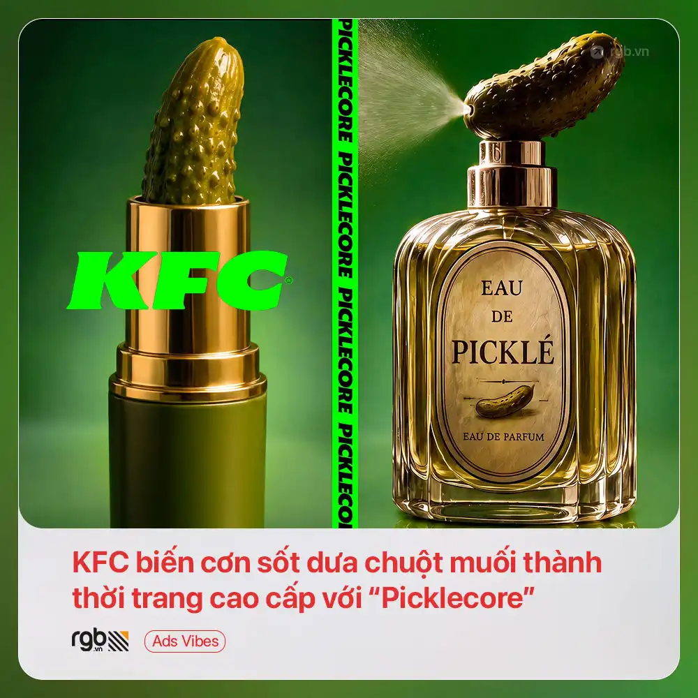 KFC biến cơn sốt dưa chuột muối thành thời trang cao cấp với “Picklecore”