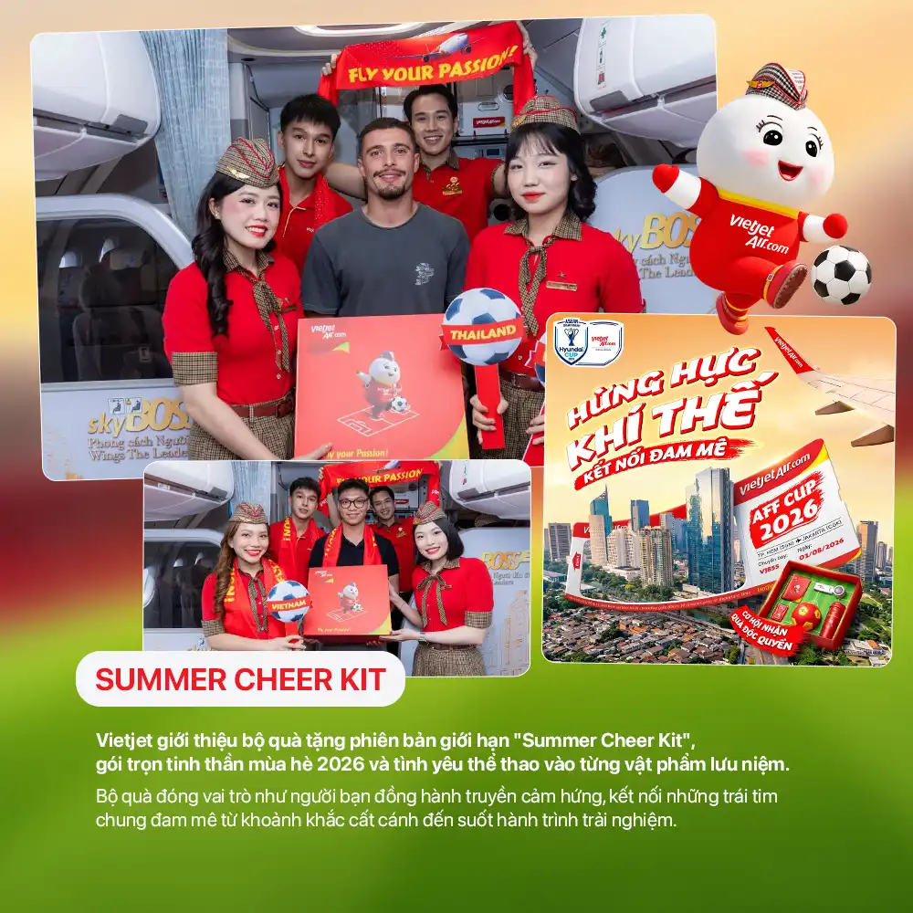 Một hành trình - triệu trái tim: Cách Vietjet đồng hành cùng ASEAN Hyundai Cup 2026 từ đường bay đến khán đài