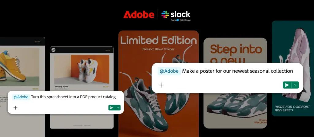 Adobe đưa hơn 70 công cụ vào Slack: từ Photoshop, Acrobat, Lightroom đến nhiều ứng dụng khác