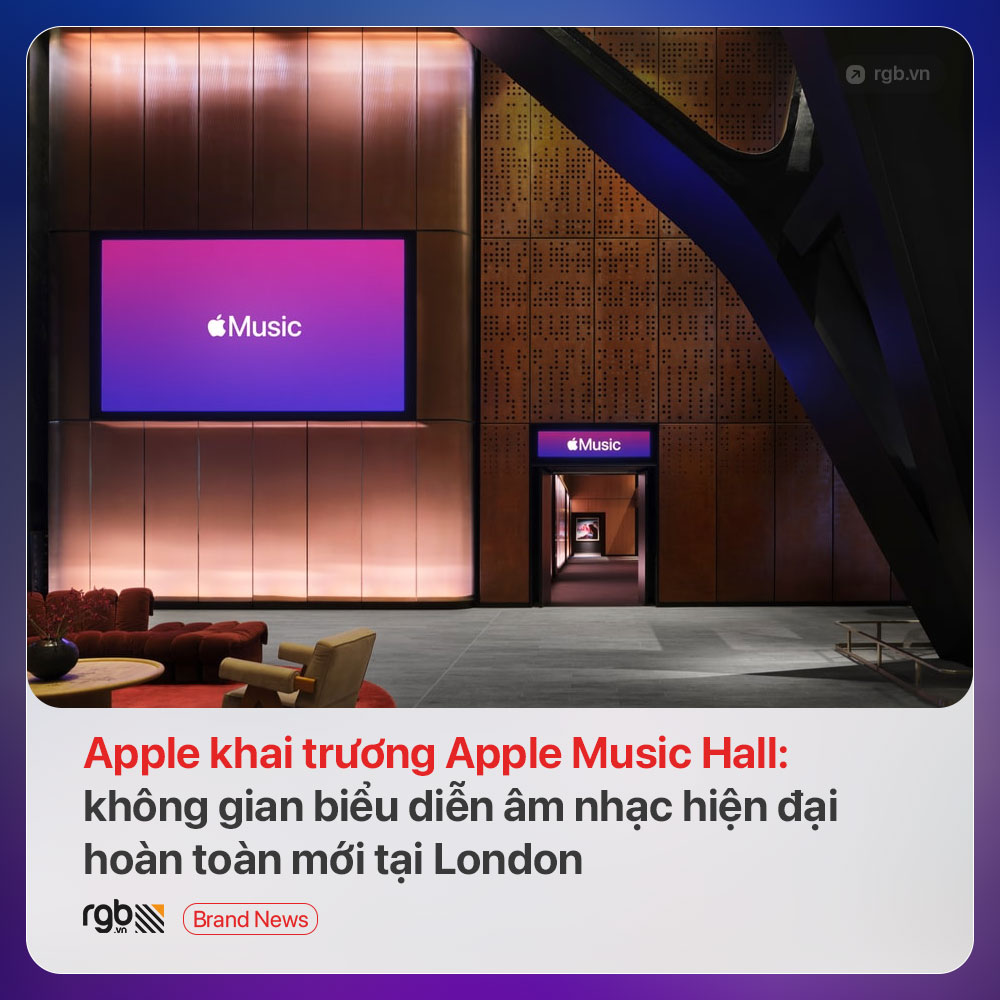 Apple khai trương Apple Music Hall, không gian biểu diễn âm nhạc hiện đại hoàn toàn mới tại London