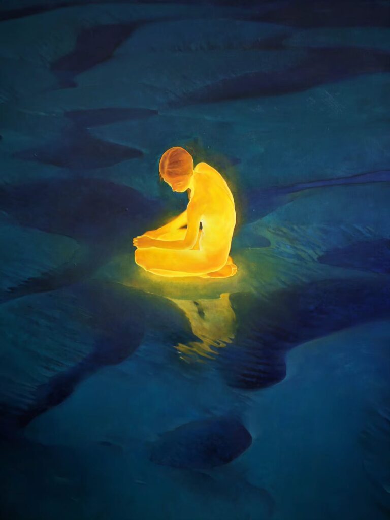 Ánh sáng và hơi ấm: Khi nhiệt độ cơ thể trở thành màu sắc trong tranh vẽ của artist Ivan Pokidyshev