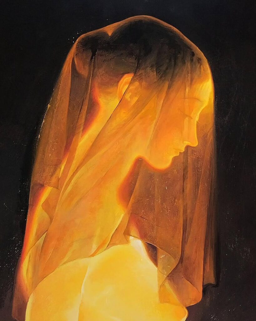 Ánh sáng và hơi ấm: Khi nhiệt độ cơ thể trở thành màu sắc trong tranh vẽ của artist Ivan Pokidyshev