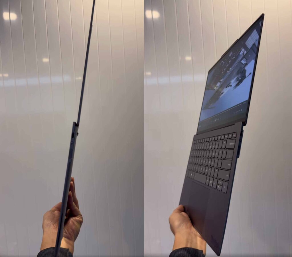 Lenovo giới thiệu laptop siêu mỏng cỡ smartphone gập với concept ThinkBook AeroBlade dày chưa đến 10mm