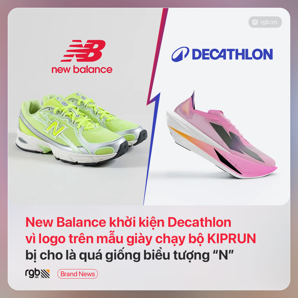 New Balance kiện Decathlon vì logo trên giày chạy bộ KIPRUN bị cho là quá giống biểu tượng “N”