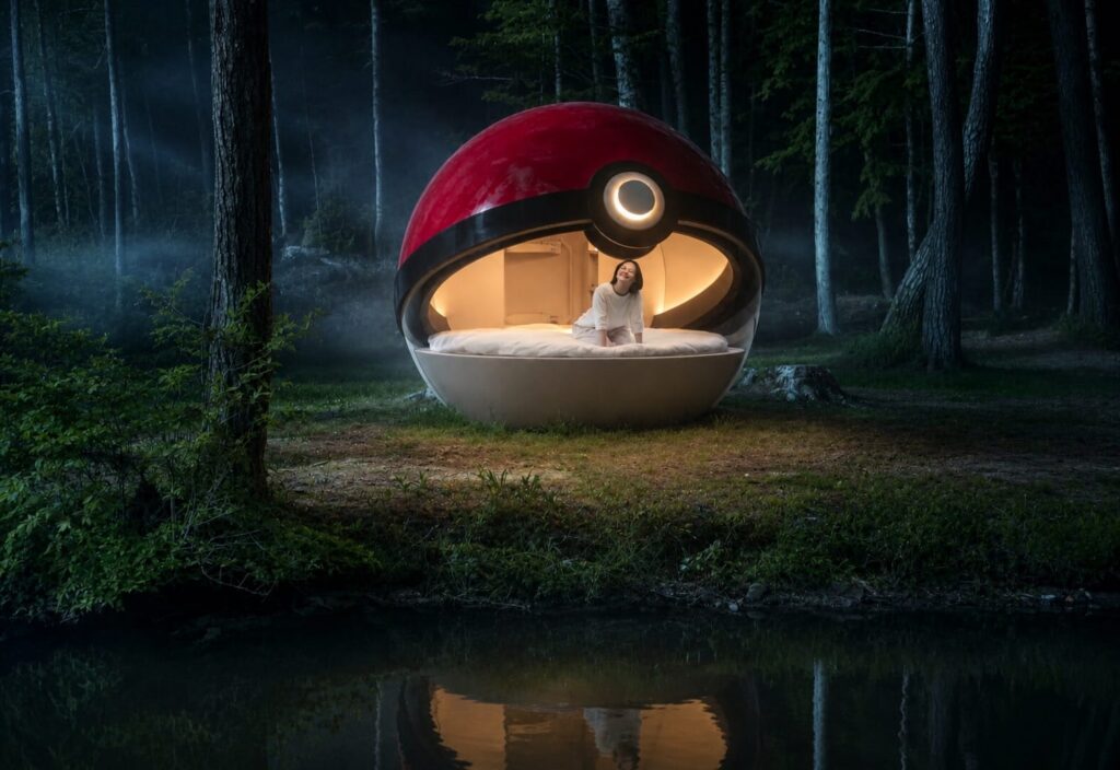 Pokémon mở khách sạn cho fan ngủ bên trong một quả Poké Ball khổng lồ ở Hokkaido