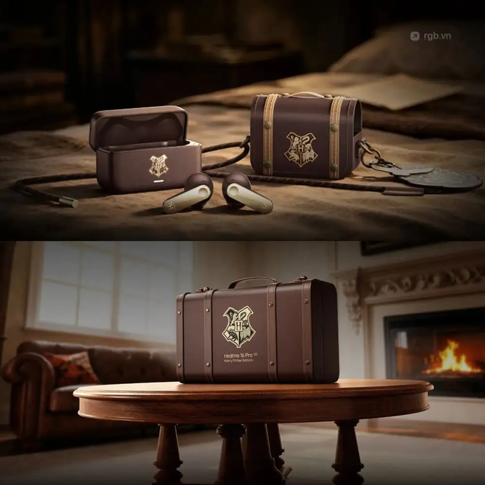 Realme ra mắt “điện thoại phù thuỷ” Harry Potter, đóng hộp như chiếc rương hành lý Hogwarts