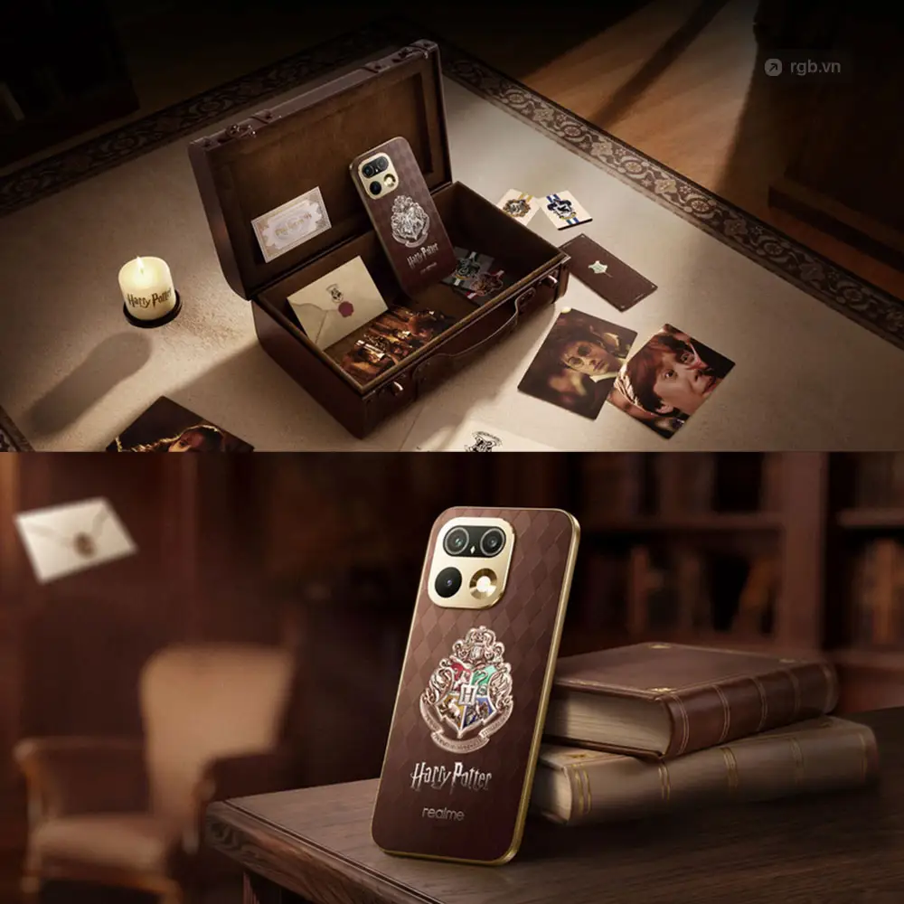 Realme ra mắt “điện thoại phù thuỷ” Harry Potter, đóng hộp như chiếc rương hành lý Hogwarts
