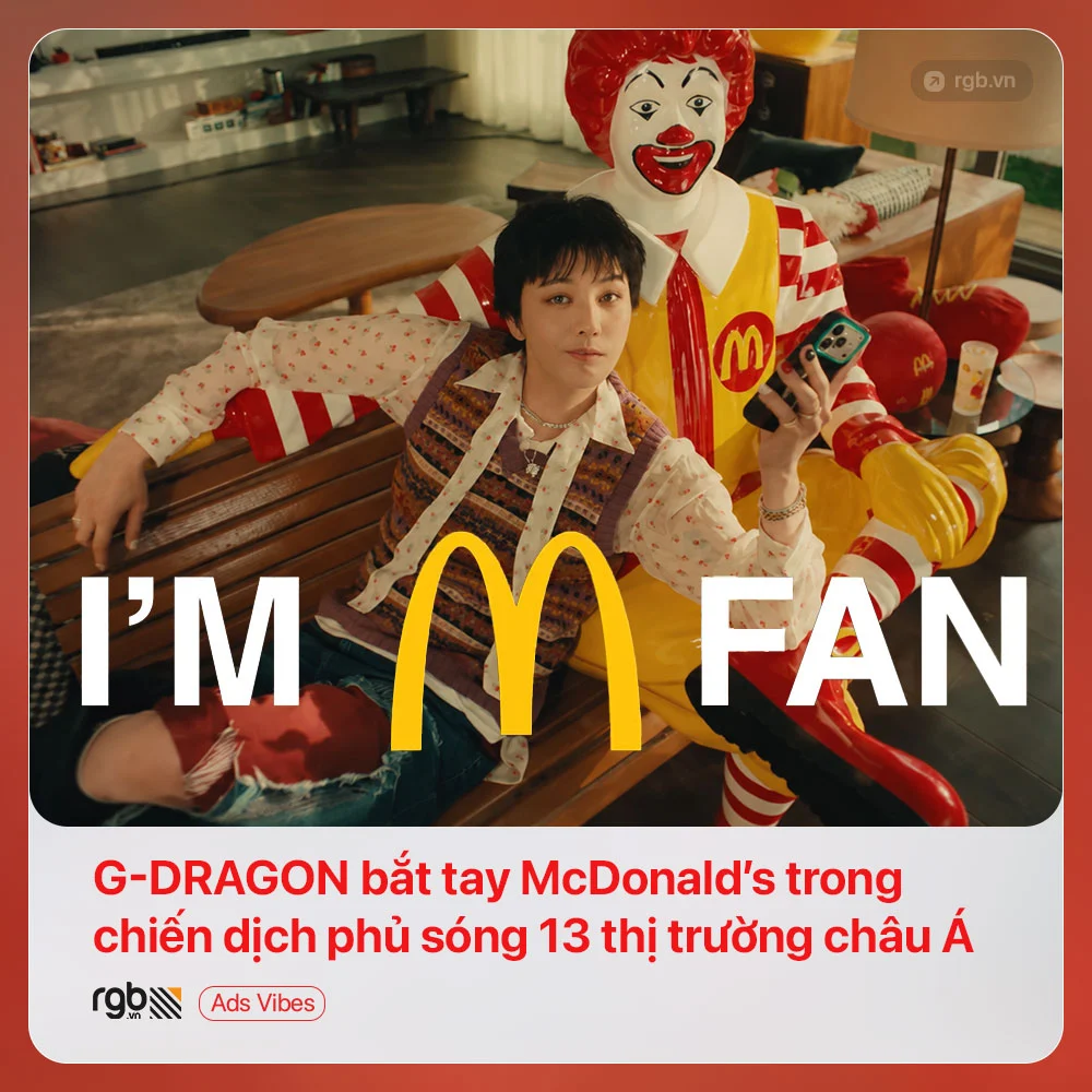McDonald’s bắt tay G-Dragon trong chiến dịch mới phủ sóng 13 thị trường châu Á