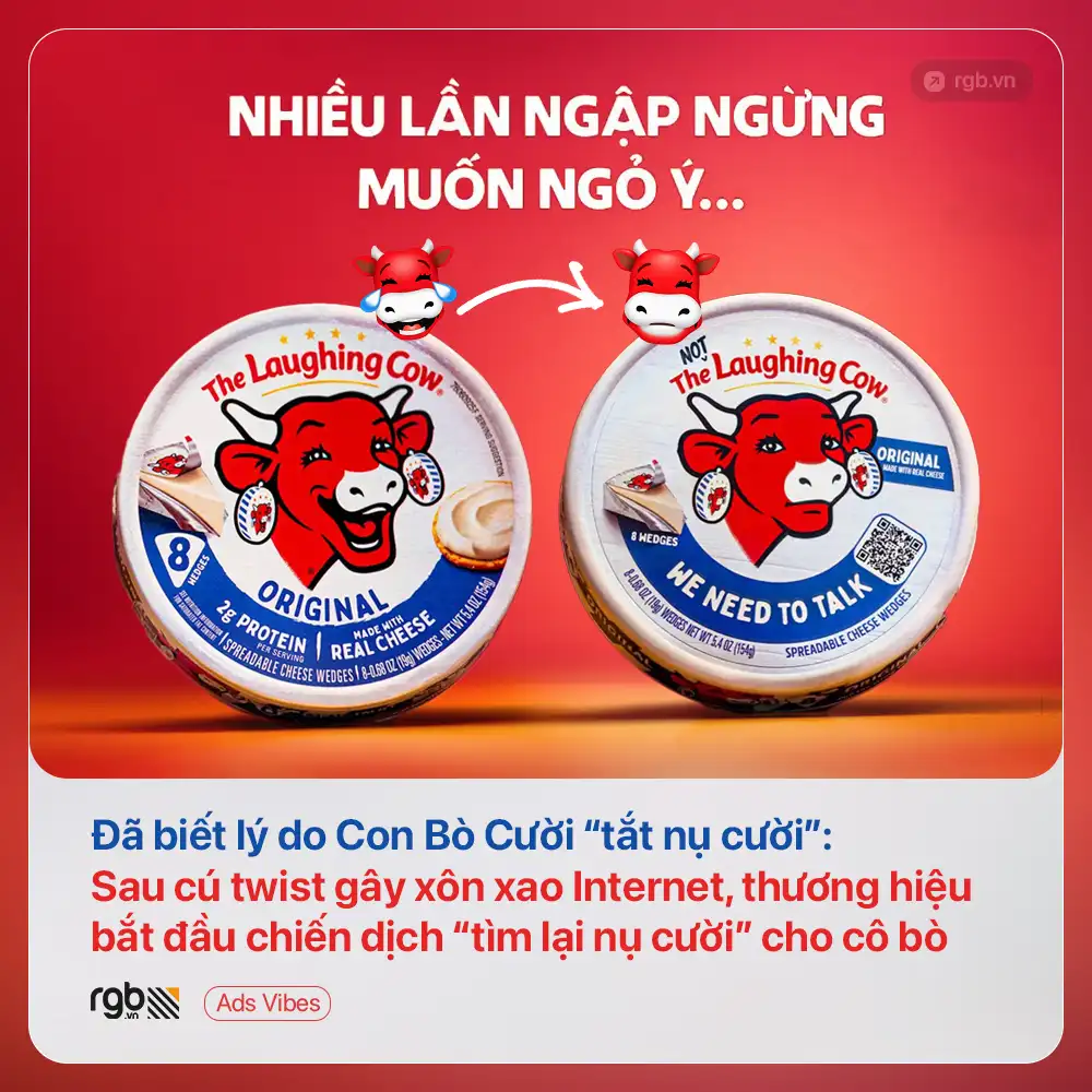 Lý do Con Bò Cười “tắt nụ cười”: sau cú twist gây xôn xao internet, thương hiệu bắt đầu chiến dịch “tìm lại nụ cười” cho cô bò