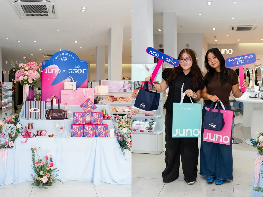 JUNO bắt tay The 350F ra mắt SWEETNESS GIFT - set quà 20/10 ngọt ngào dành riêng cho phái đẹp
