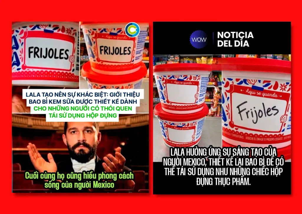 Bao bì kem sữa gây sốt mạng xã hội nhờ bắt trend meme thói quen hài hước của người Mexico