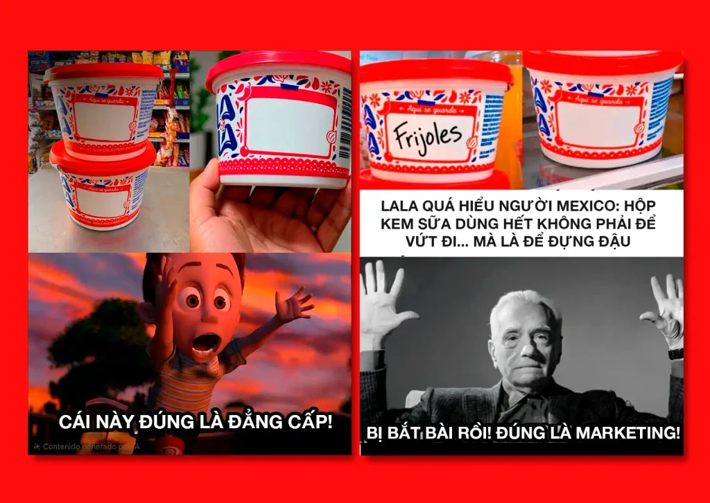 Bao bì kem sữa gây sốt mạng xã hội nhờ bắt trend meme thói quen hài hước của người Mexico