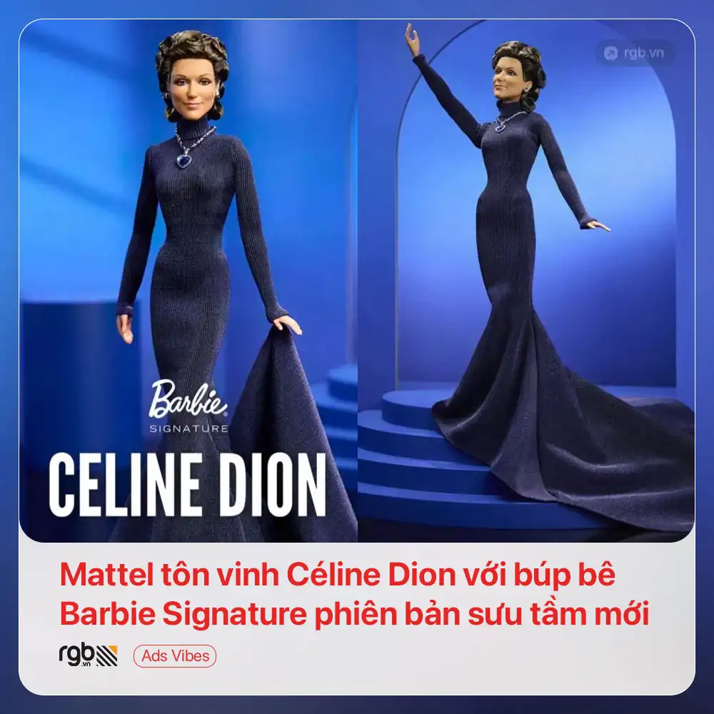 Mattel tôn vinh Céline Dion với búp bê Barbie Signature, tái hiện khoảnh khắc "My Heart Will Go On" năm 1998