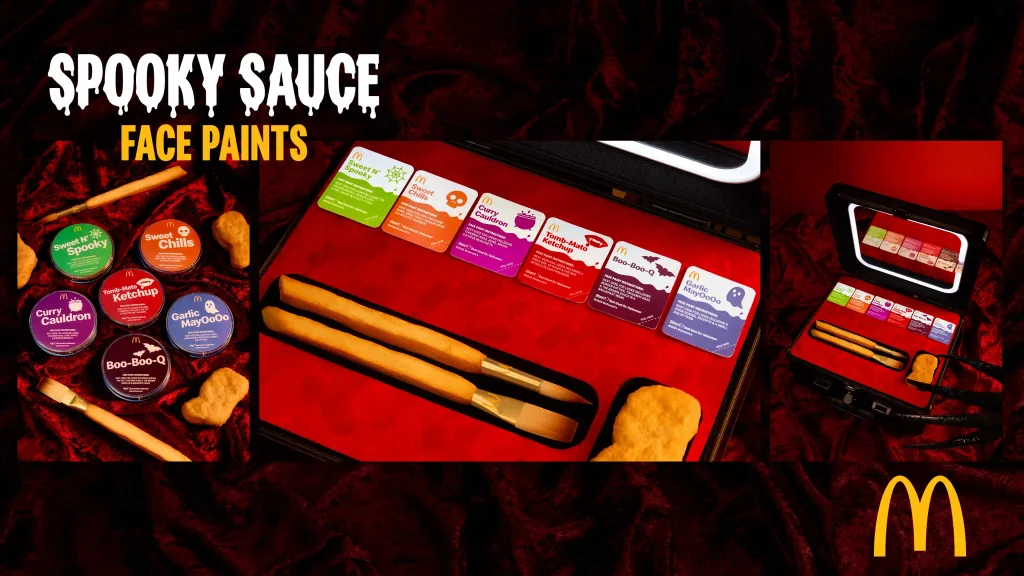 McDonald’s biến các loại sốt chấm thành bộ trang điểm Halloween độc đáo