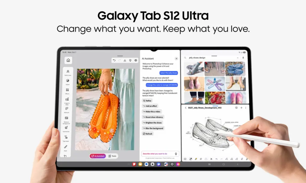 Samsung ra mắt Galaxy Tab S12 Ultra mỏng hơn, mạnh hơn và được cài sẵn Adobe Photoshop