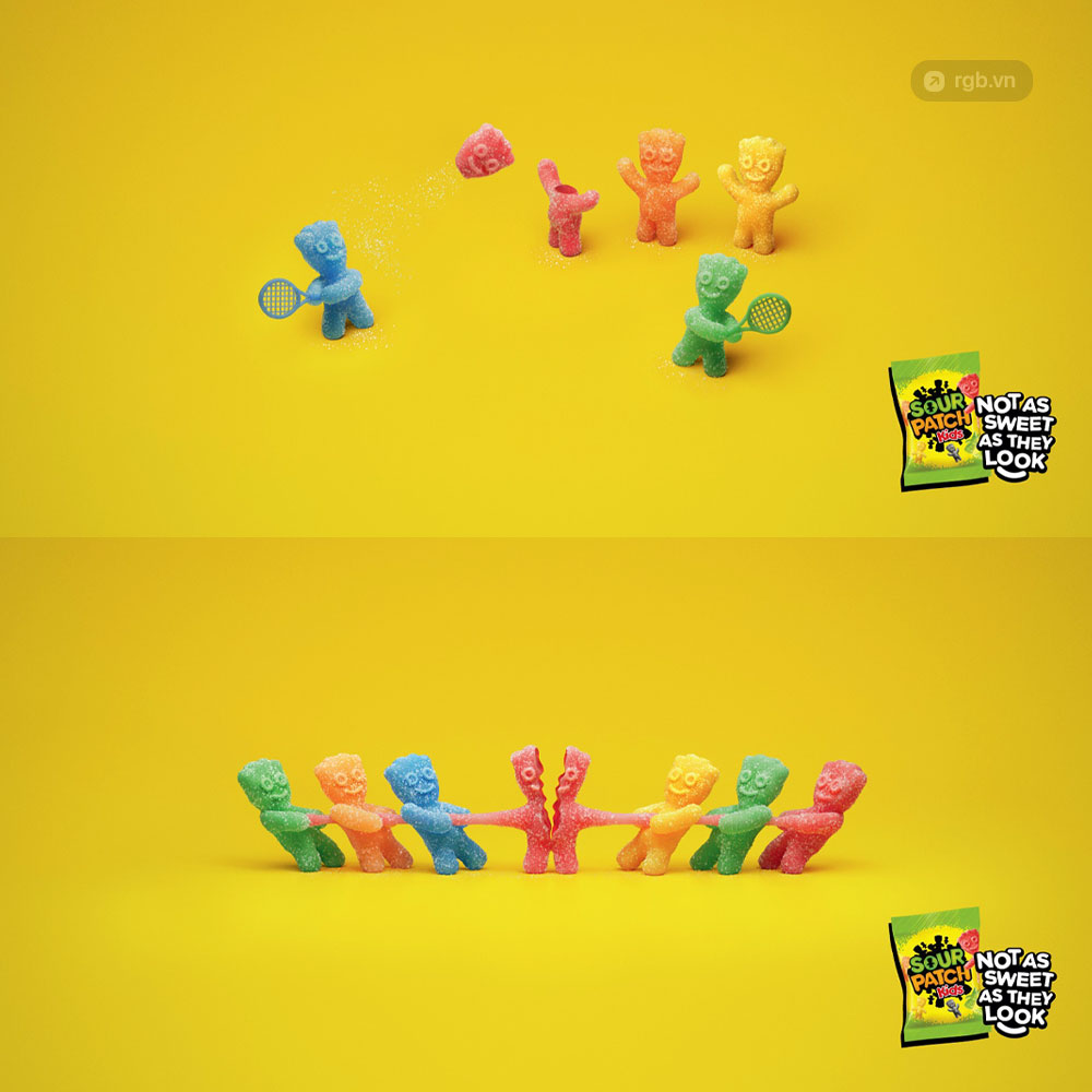 Sour Patch Kids “xé toạc” biển quảng cáo của OREO để nói rằng những viên kẹo “tinh nghịch” không ngọt ngào như vẻ bên ngoài