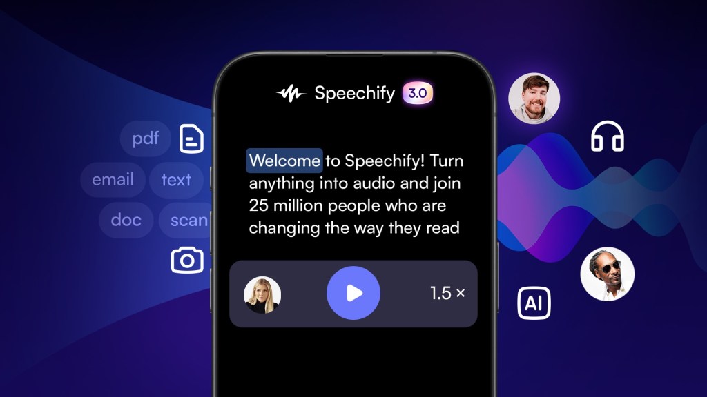 Speechify: Công cụ AI tốt nhất để chuyển văn bản thành giọng đọc