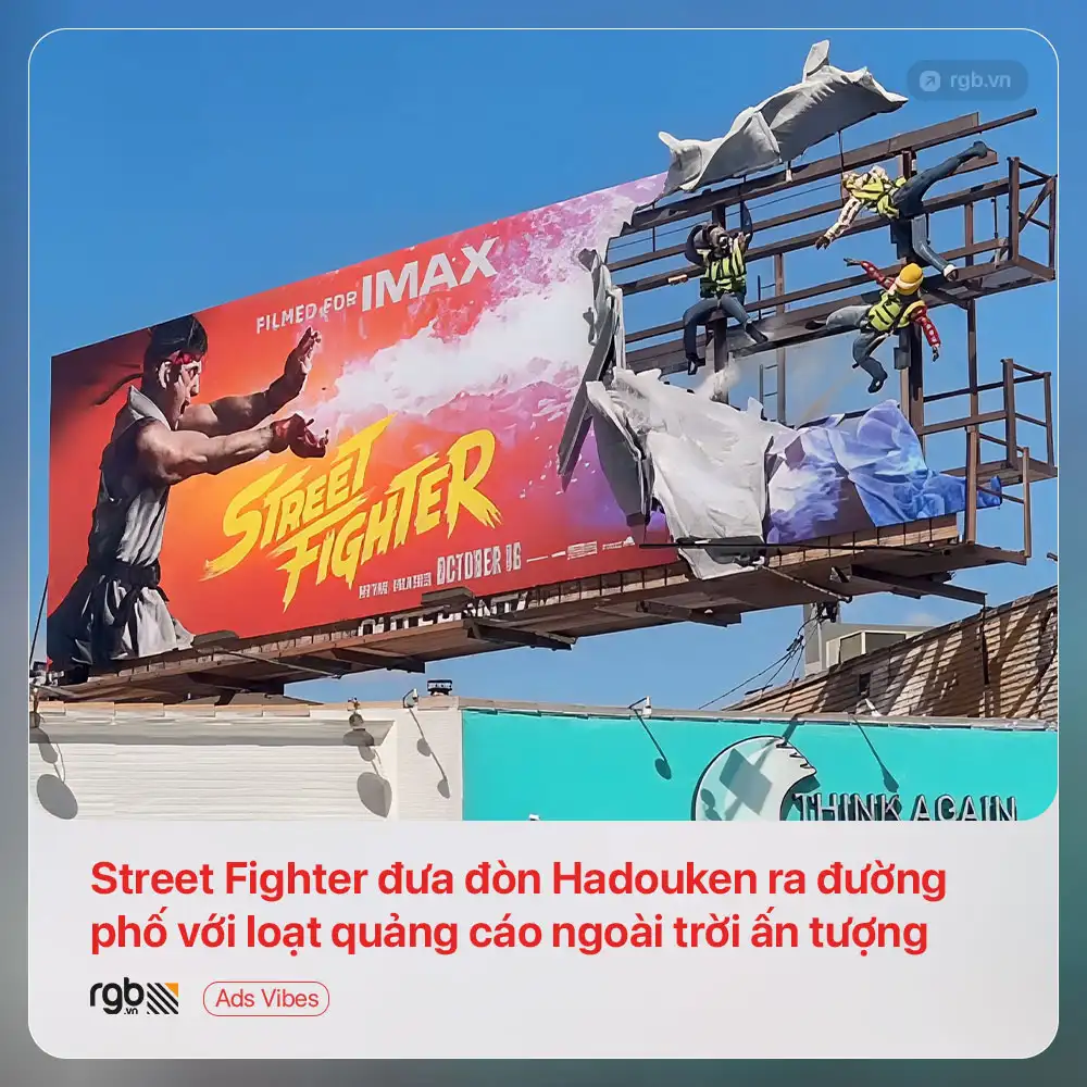 Street Fighter đưa đòn Hadouken ra đường phố với loạt quảng cáo ngoài trời ấn tượng