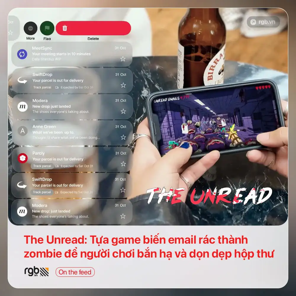 The Unread: Tựa game biến email rác thành zombie để người chơi bắn hạ và dọn dẹp hộp thư